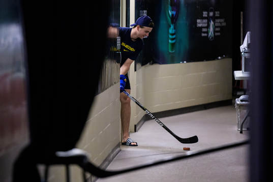 Isak Rosén of Sweden at a practice session