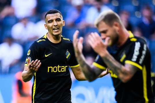 AIKs Nabil Bahoui och John Guidetti deppar