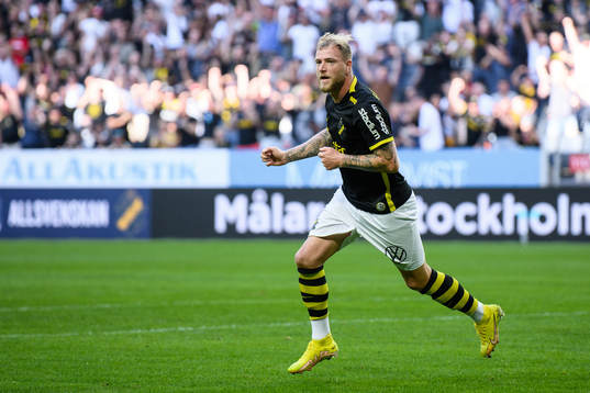 AIKs John Guidetti jublar