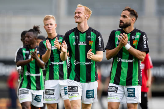 GAIS Viktor Krüger och Mervan Celik jublar
