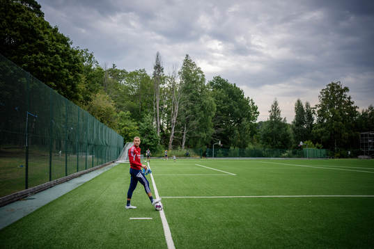 Djurgårdens målvakt Aleksandr Vasyutin