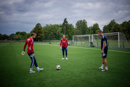 Djurgårdens Jesper Löfgren, André Picornell, Aleksandr