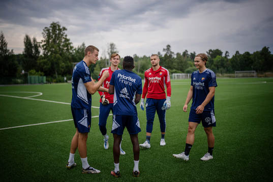 Djurgårdens Amadou Doumbouya, Jesper Löfgren, André