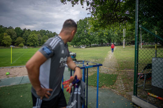 Djurgårdens målvakt Aleksandr Vasyutin
