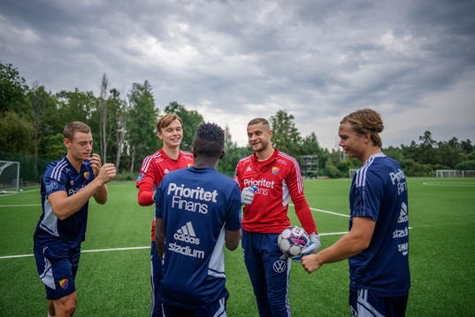Djurgårdens Jesper Löfgren, André Picornell, Aleksandr