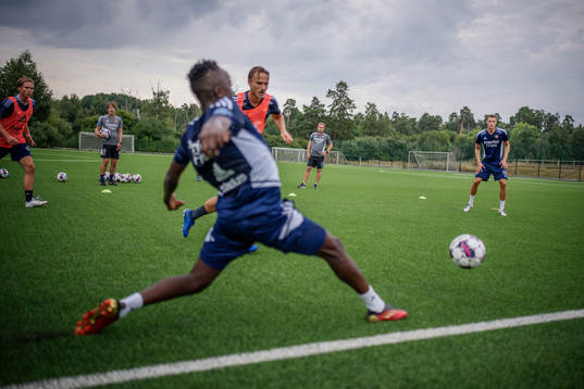 Djurgårdens Pierre Neurath Bengtsson, Amadou Doumbouya och