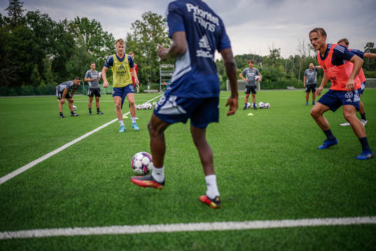 Djurgårdens Rasmus Schüller, Amadou Doumbouya och Pierre