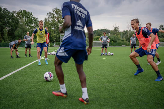 Djurgårdens Rasmus Schüller, Amadou Doumbouya och Pierre