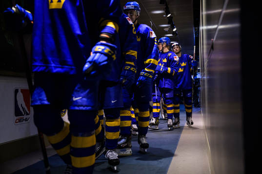 Åke Stakkestad and Fabian Lysell of Sweden walk towards