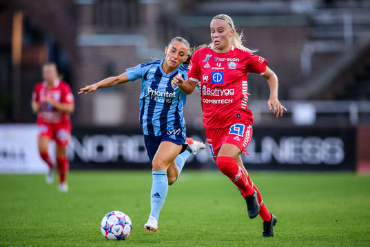 Djurgårdens Tilde Lindwall och Linköpings Stina