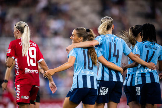 Djurgårdens Tilde Lindwall jublar