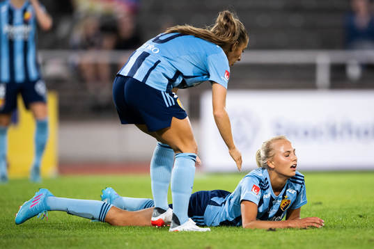 Djurgårdens Sara Lilja Vidlund deppar