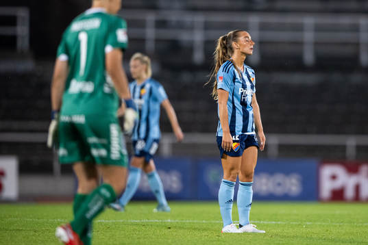 Djurgårdens Tilde Lindwall deppar