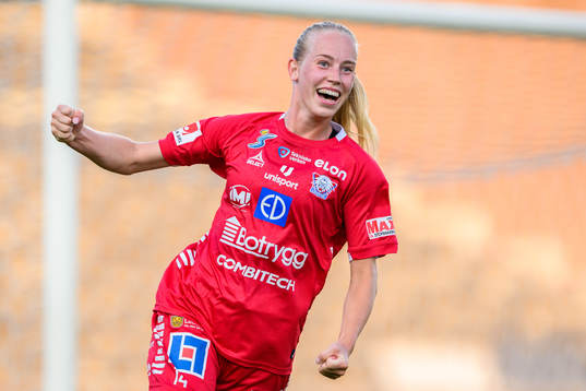 Linköpings Amalie Vangsgaard jublar
