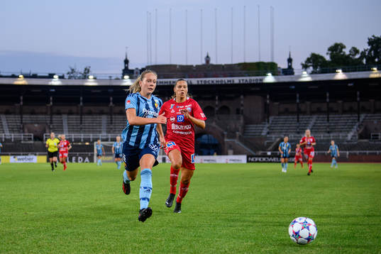 Djurgårdens Alice Bergström och Linköpings Emma