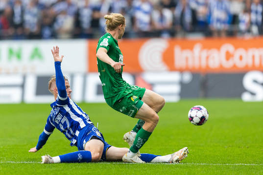 IFK Göteborgs Oscar Wendt och Hammarbys Gustav Ludwigson