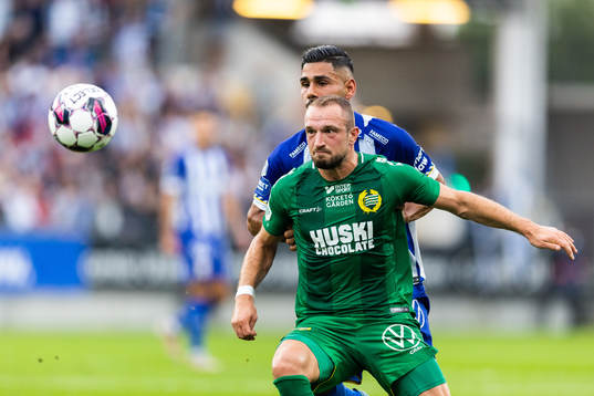 Hammarbys Veton Berisha och IFK Göteborgs Hosam Aiesh