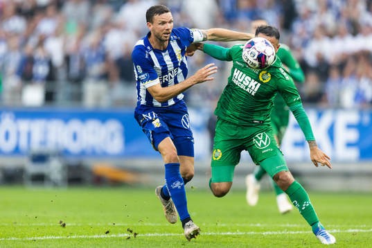 IFK Göteborgs Marcus Berg och Hammarbys Mohanad Jeahze