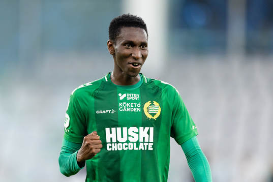 Hammarbys Bubacarr Trawally jublar