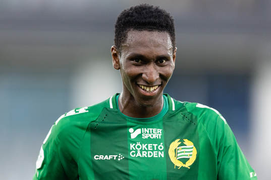 Hammarbys Bubacarr Trawally jublar