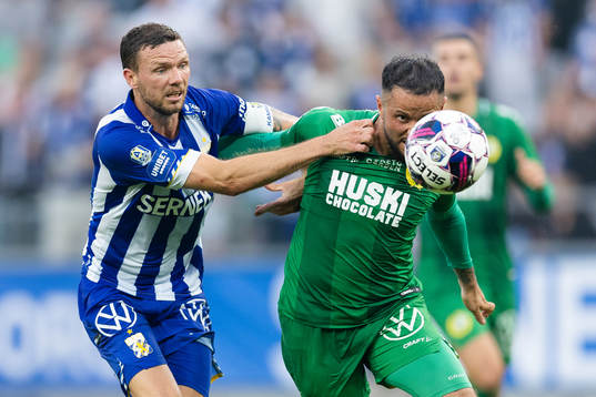 IFK Göteborgs Marcus Berg och Hammarbys Mohanad Jeahze
