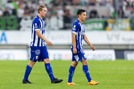 IFK Göteborgs Johan Bångsbo och Hussein Carneil