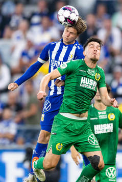 IFK Göteborgs Gustaf Norlin och Hammarbys Pavle Vagic