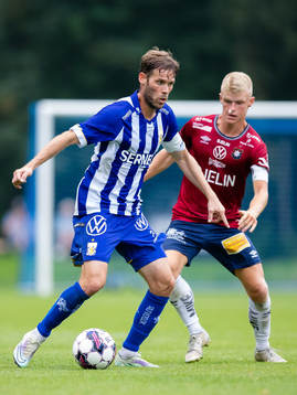 IFK Göteborgs Emil Salomonsson och Örgrytes Olle Johansson