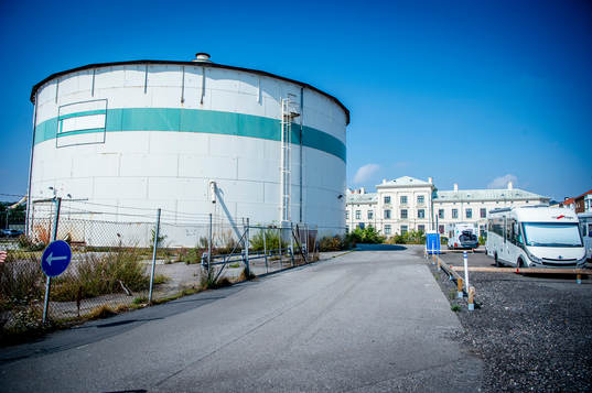 Den tilltänkta byggplatsen för en ishall i Ystad