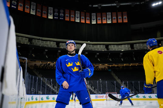 Fabian Lysell of Sweden at a practice session