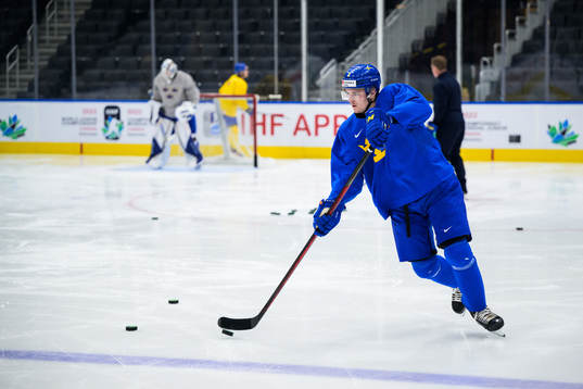 Helge Grans of Sweden at a practice session