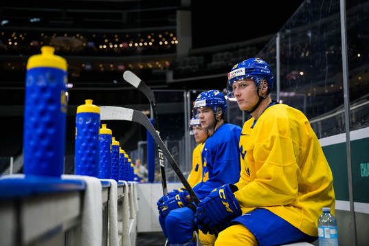 Oskar Magnusson of Sweden at a practice session
