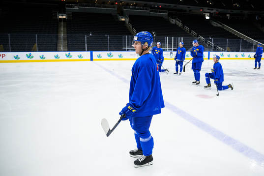 Emil Andrae of Sweden at a practice session