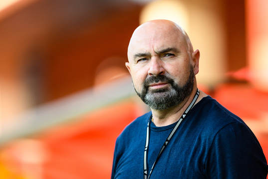 Östers sportchef Vito Stavljanin före fotbollsmatchen i