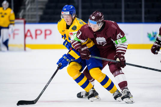 Oskar Olausson of Sweden and Anri Ravinskis of Latvia