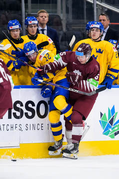 Ludvig Jansson of Sweden and Felikss Gavars of Latvia