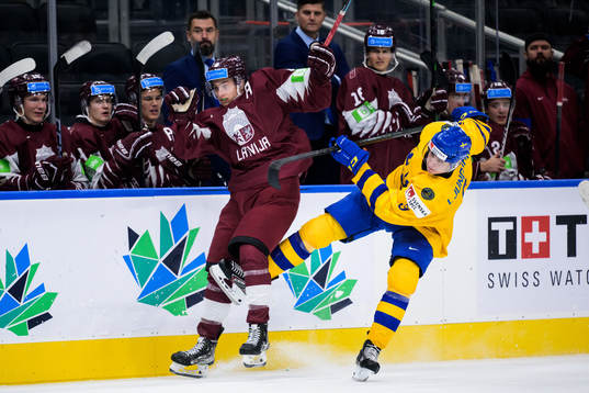 Martins Lavins of Latvia and Daniel Ljungman of Sweden