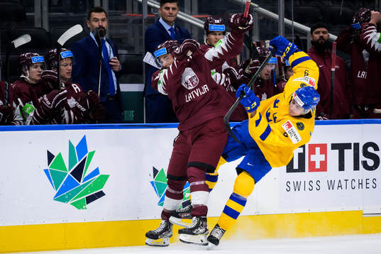 Martins Lavins of Latvia and Daniel Ljungman of Sweden