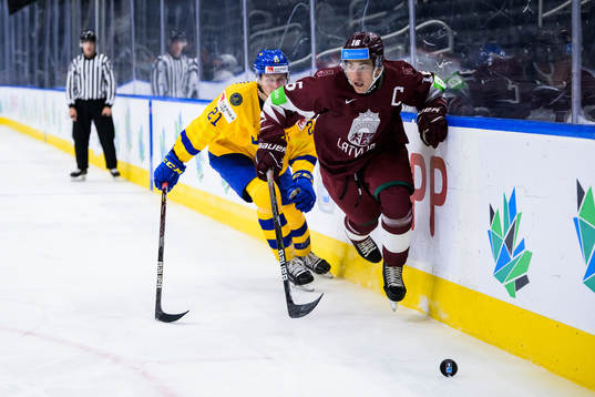 Oskar Olausson of Sweden and Ralfs Bergmanis of Latvia