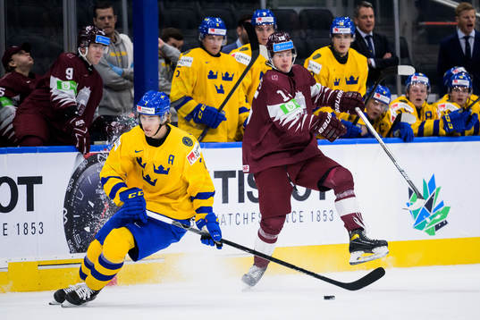 Simon Edvinsson of Sweden and Girts Silkalns of Latvia