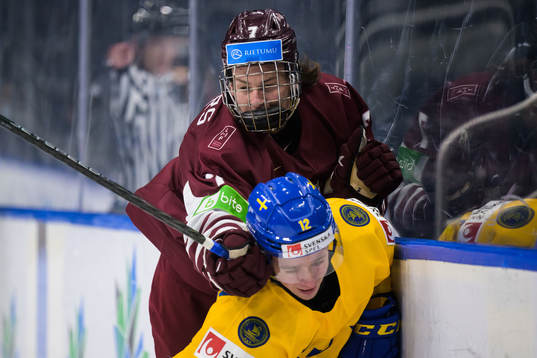 Ludvig Jansson of Sweden and Rainers Rullers of Latvia