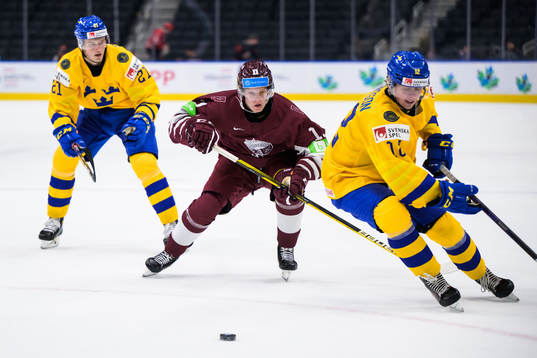 Oskar Olausson and Ludvig Jansson of Sweden are being