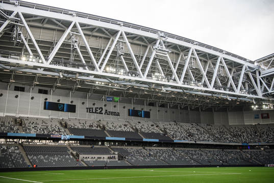 Interior view of Tele2 Arena