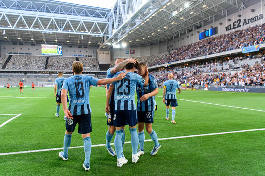 Gustav Wikheim of Djurgården celebrates