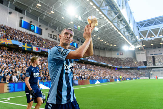Haris Radetinac of Djurgården celebrates