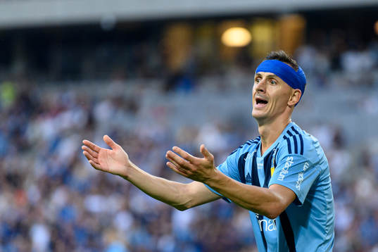 Haris Radetinac of Djurgården reacts