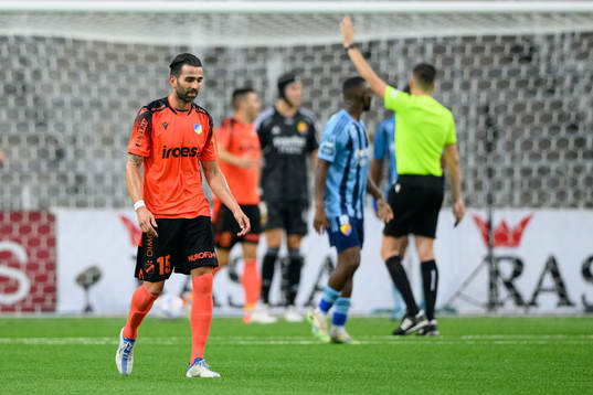 Jose Angel Crespo of Apoel looks dejected