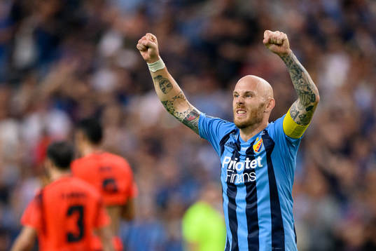 Magnus Eriksson of Djurgården celebrates