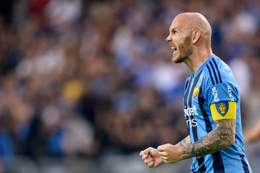 Magnus Eriksson of Djurgården celebrates