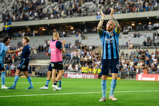 Magnus Eriksson of Djurgården celebrate